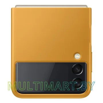 Чехол для телефона Samsung Leather Cover для Samsung Galaxy Z Flip3 (коричневый)